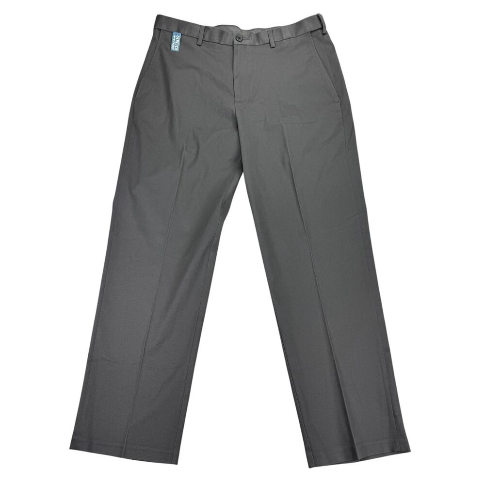 Haggar Mens Premium No Iron Classic Fit Stretch Dress Pants Dark Gray 34x30